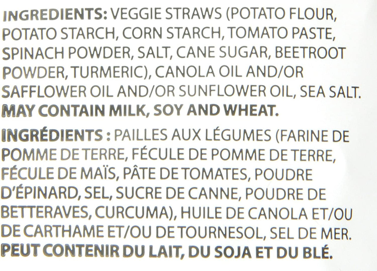 Sensible Portions Veggie Straws, Original, 142g/5 oz. {Imported from Canada}